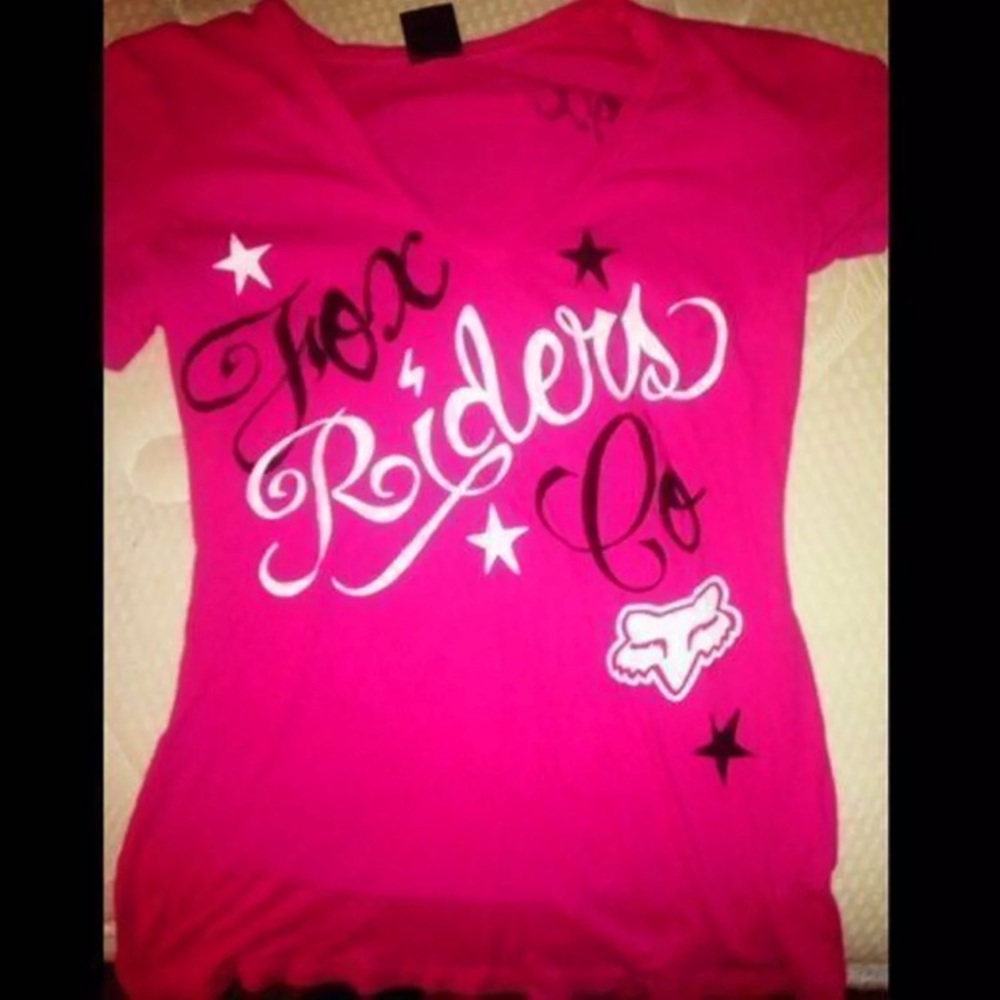 Women’s Fox Riders Co PacSun NWOT pink V Neck Top
